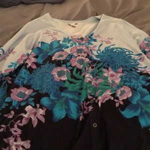Isaac Mizrahi Floral Cardigan